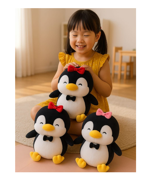 MyPals BOW FATTY PENGUIN -  25 CM